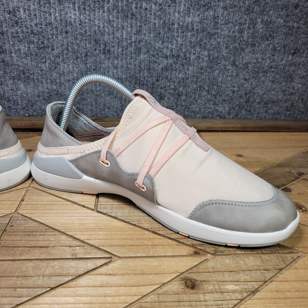 Olukai MikiLi Women's Slip On Sneakers, Size 9 Pearl Blush/Pale Grey Shoes - Picture 6 of 13
